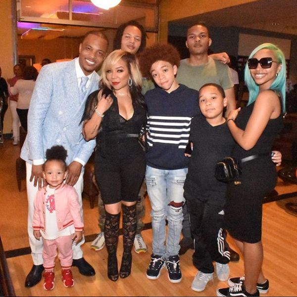 Rapper T.I shares beautiful family photo with wife and their children