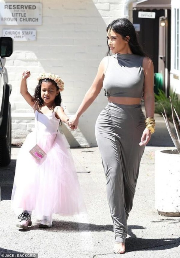 Kim Kardashian And Eldest Child, North Have Good Girl-Time For A Friend ...